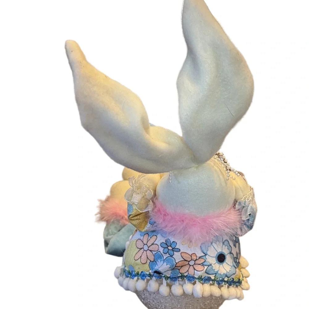 Adorable Blue and Pink Bunny Moveable Ears and legs